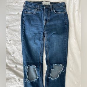 Free People - Busted Knee Skinny Jeans